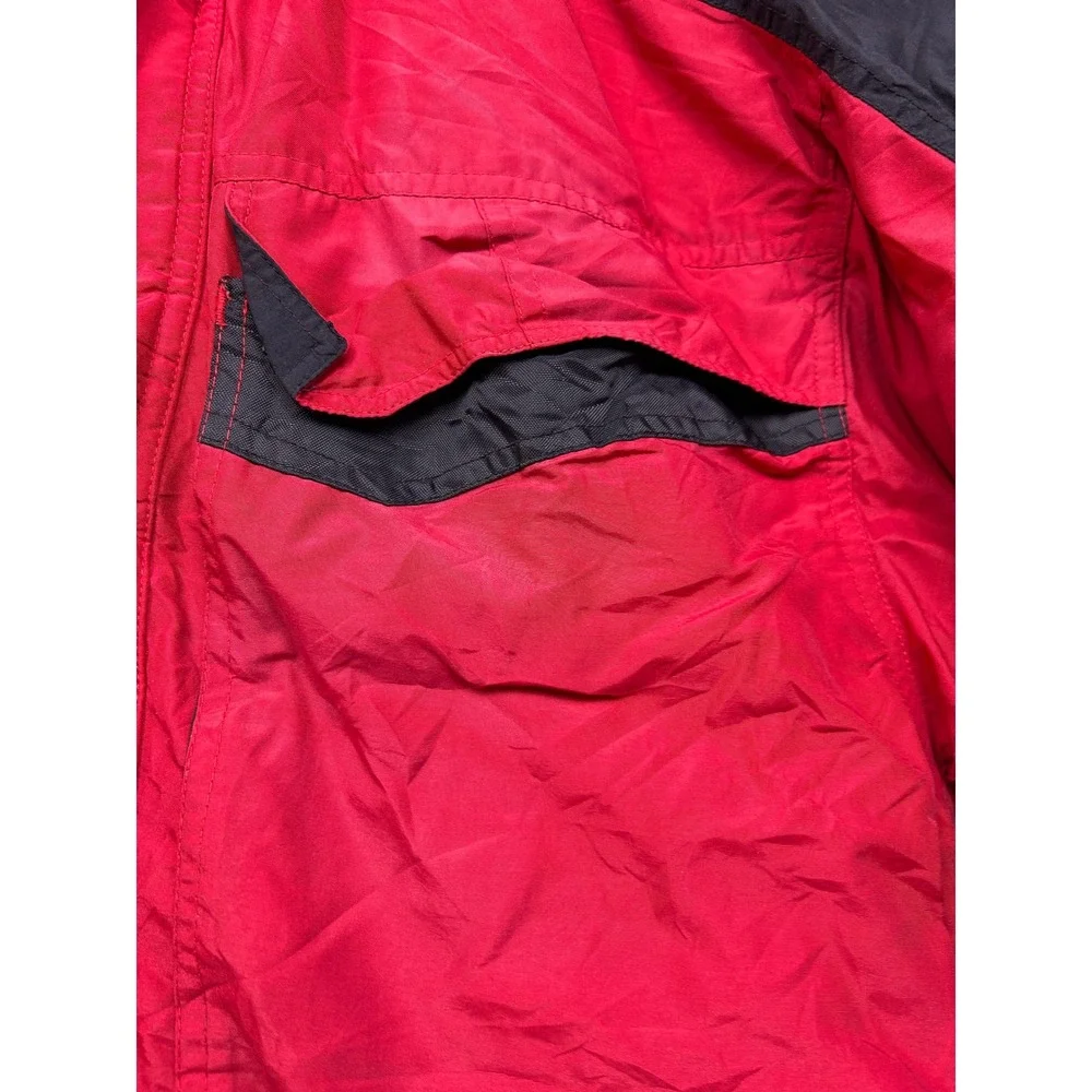 Basic Editions Highland Parkway Nylon Jacket Red Black Large 16/18 Boys